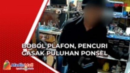 Bobol Plafon, Pencuri Gasak Puluhan Ponsel dalam Toko Servis di Tangerang