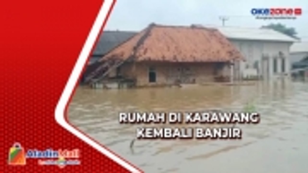 Baru 1 Hari Surut, Ratusan Rumah di Karawang Kembali Banjir