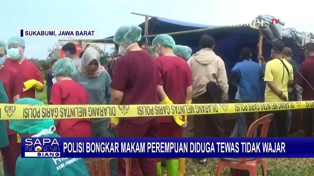 Polisi Bongkar Makam Perempuan Diduga Tewas Tidak Wajar di Sukabumi