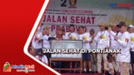 Puluhan Ribu Warga Antusias Ikuti Jalan Sehat di Pontianak