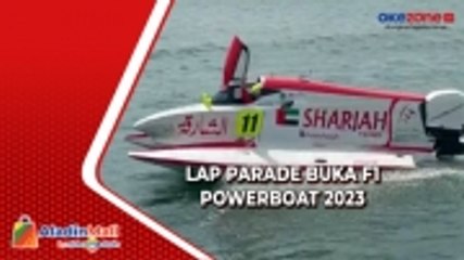 Lap Parade Buka Balapan Utama F1 Powerboat 2023 Indonesia