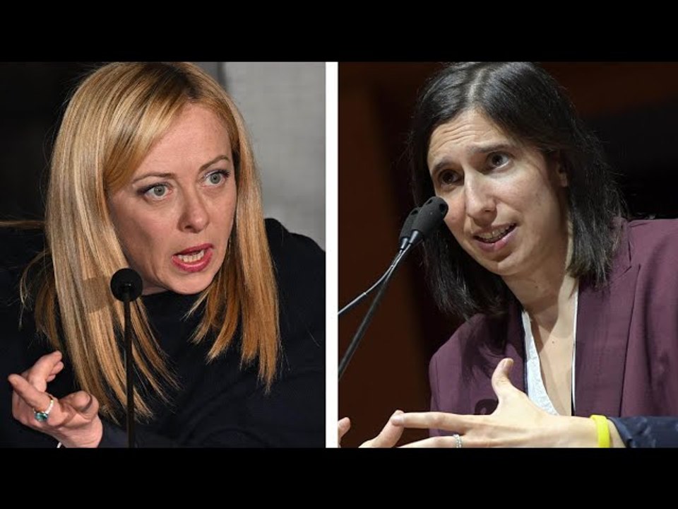 Giorgia Meloni, duello con la Schlein Il Pd ha impoverito gli italiani