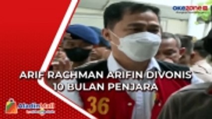 Terdakwa Obstruction of Justice Arif Rachman Arifin Divonis 10 Bulan Penjara