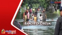 Tanggul Sungai Jebol, Sembilan Desa di Gresik Terendam Banjir