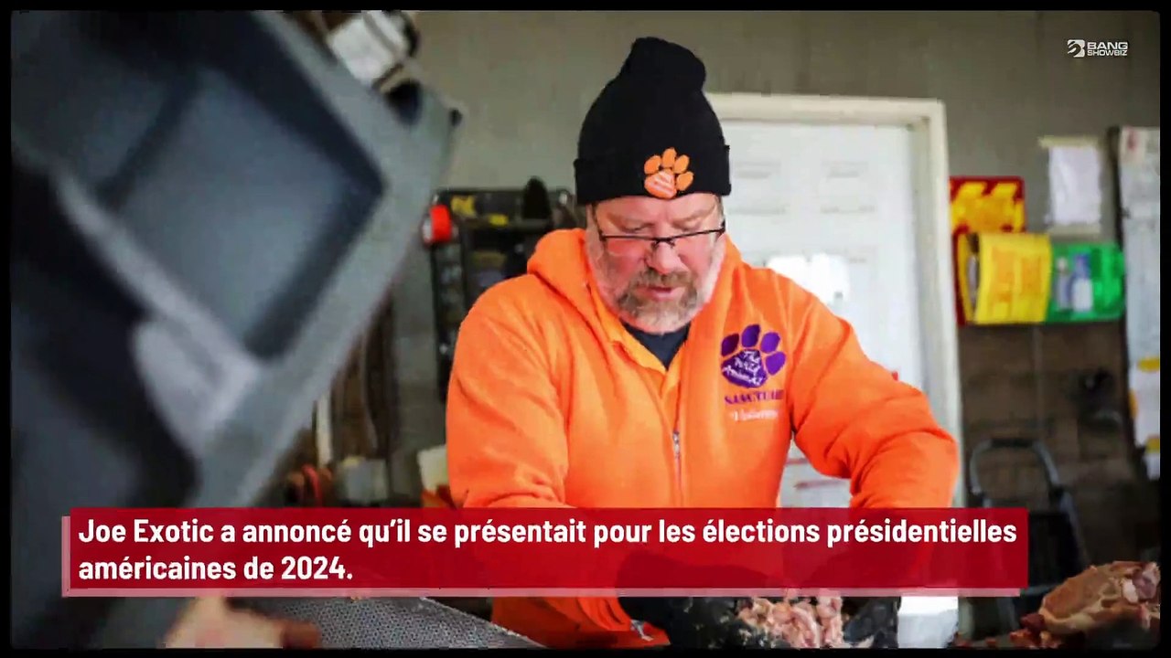 Joe Exotic se présente pour les élections présidentielles américaines de 2024 !