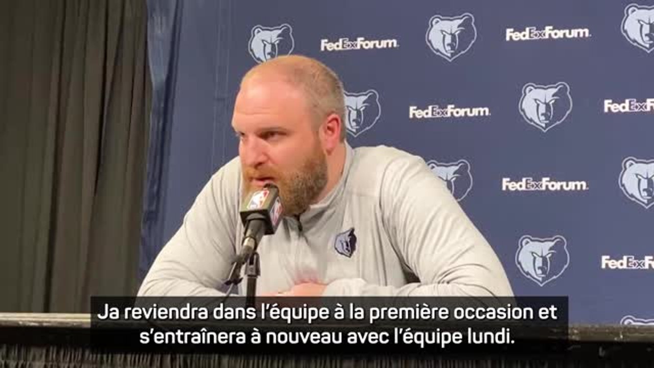 Grizzlies - Jenkins : "Pas de date pour le retour de Ja Morant"