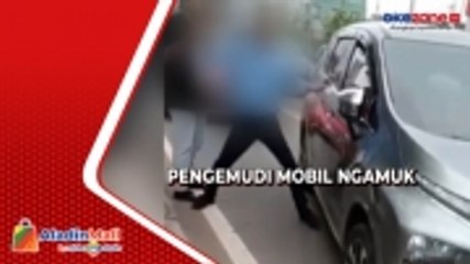 Tak Terima Disalip, Pengemudi Mobil Ngamuk dan Nyaris Pecah Kaca di Kelapa Gading
