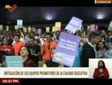 Vicepresidenta Ejecutiva lidera juramentación de los 24 equipos promotores de la calidad educativa