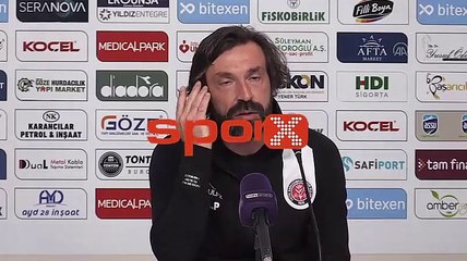 Andrea Pirlo: "Maçın gidişatına göre 1 puan iyi"