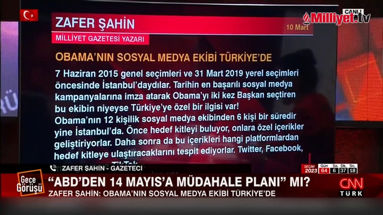 Zafer Şahin detayları aktardı! 'Obama’nın sosyal medya ekibi Türkiye’de'