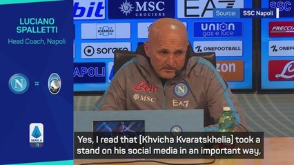 'It should be applauded more than any goal' - Spalletti praises Kvaratskhelia following Georgia protests