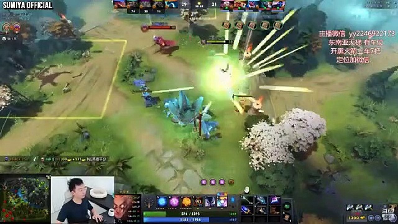 Epic Comeback with 7.32e Invoker Old School Build | Sumiya Invoker Stream Moment 3536
