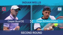 Ruud dispatches Schwartzmann to reach Indian Wells third round