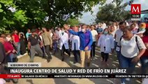 Gobernador de Chiapas, Rutilio Escandón inaugura centro de salud y red de frío en Juárez