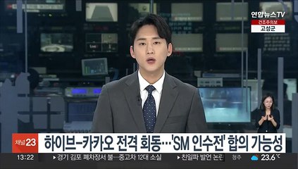 Descargar video: 하이브-카카오 전격 회동…'SM 인수전' 합의 가능성