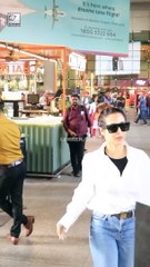 Malaika Arora का एयरपोर्ट पर दिखा क्यूट लुक