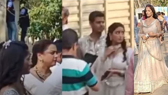 Gum Hai Kisi Ke Pyar Mein के Set पर आग लगने के बाद Viral हुई Ayesha, Neil और Aishwarya की Photo