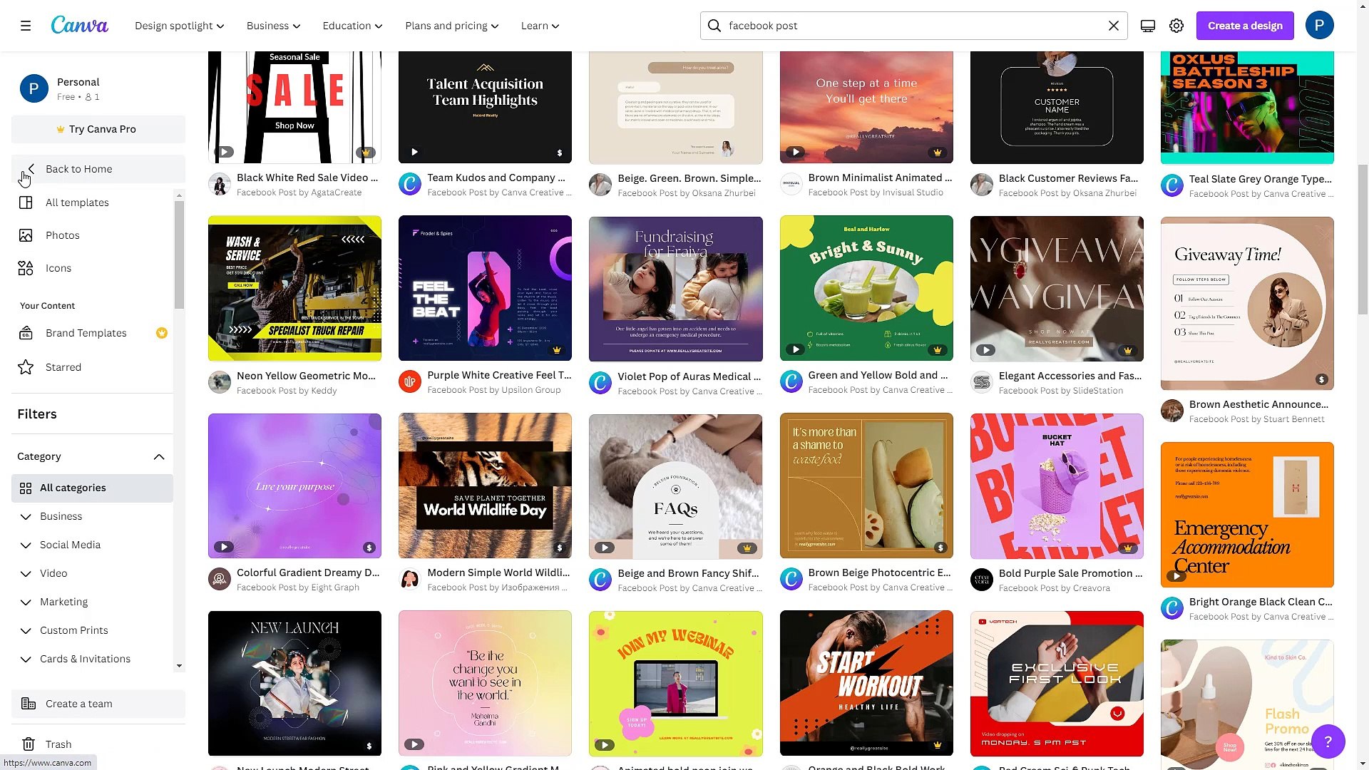 Canva Course Section 3 Using Templates