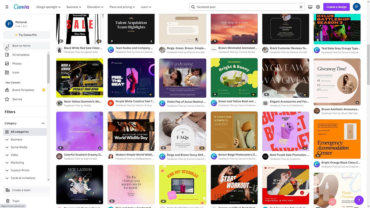 Canva Course Section 3 Using Templates