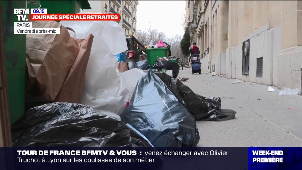 Grève des éboueurs contre la réforme des retraites: Paris croule sous plus  de 4500 tonnes d'ordures - Vidéo Dailymotion