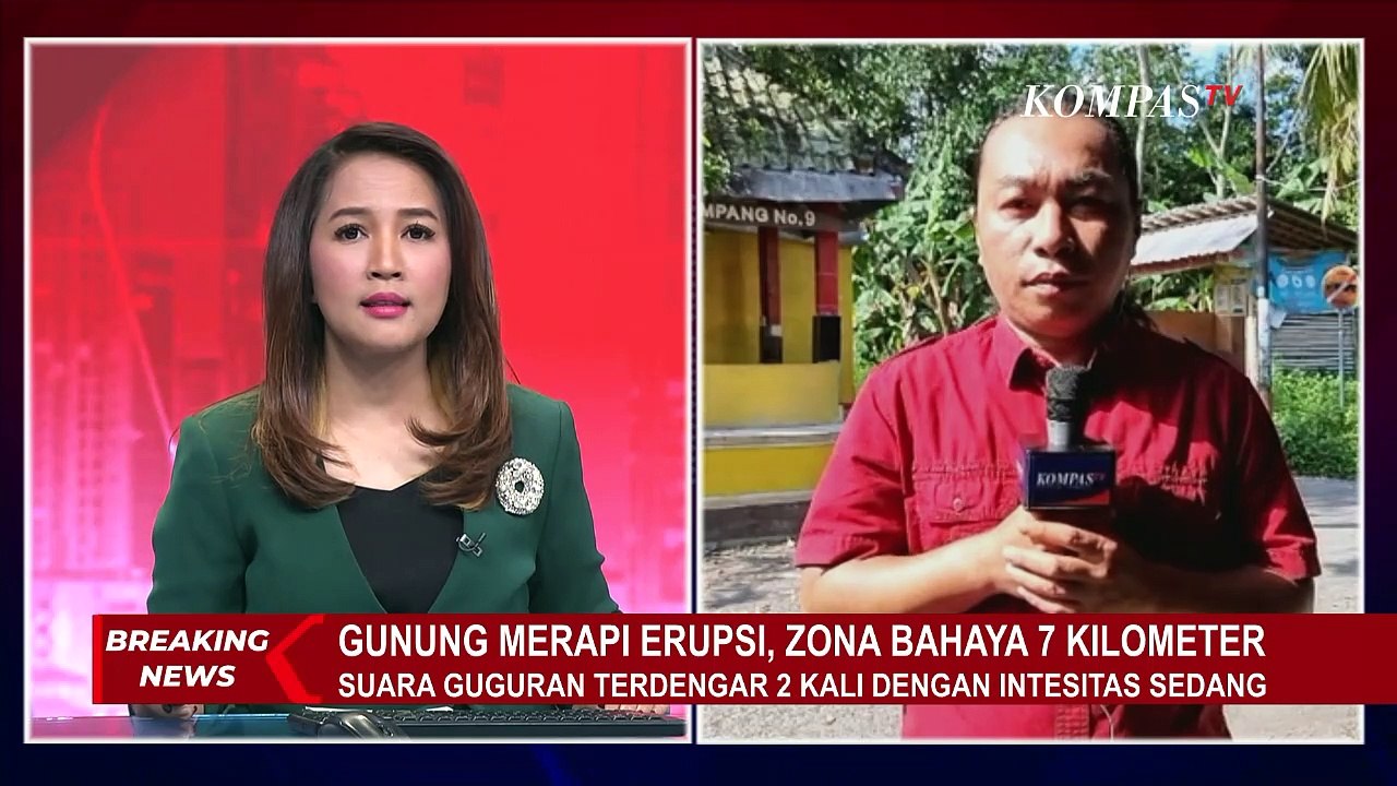 BREAKING NEWS! Gunung Merapi di Perbatasan Yogyakarta dan Jawa Tengah Kembali Erupsi