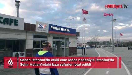 İstanbul'da deniz ulaşımına lodos engeli