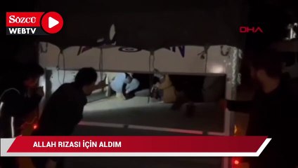 Kaçak göçmen taşıyan kamyonet şoförü: Allah rızası için aldım