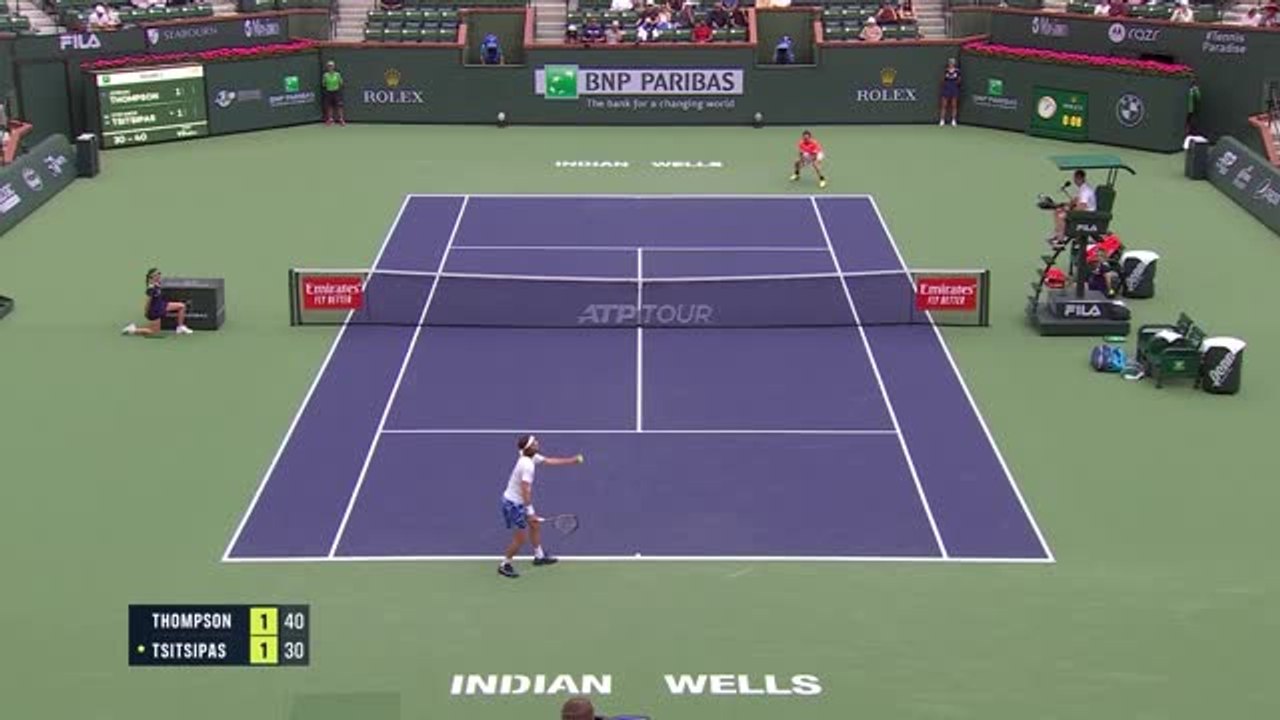 Highlights: Tsitsipas verliert gegen Thompson