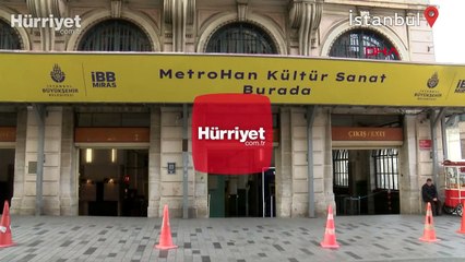 Beyoğlu Tünel'deki 148 yıllık Metro Han'ın kolonlarındaki kırık ve çatlaklar tedirgin etti