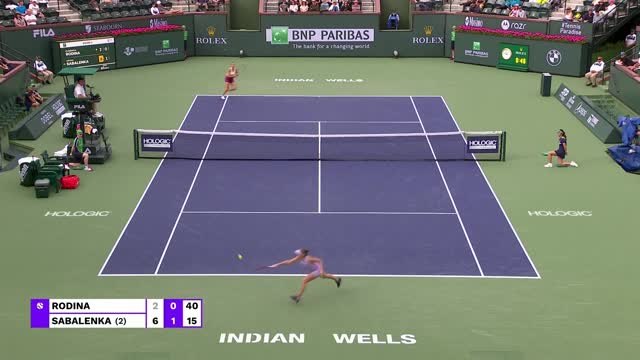 Indian Wells - Sabalenka expéditive