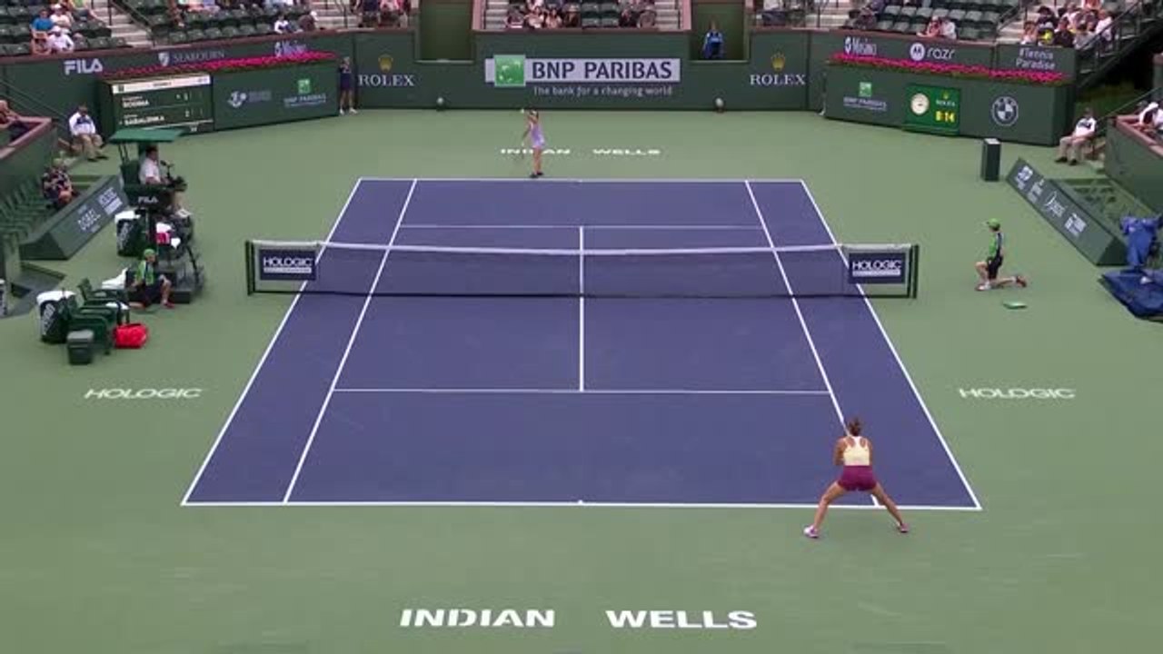 Highlights: sabalenka erreicht die dritte runde