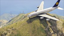 Unexpected Airplane Landing at mountain ranges --- Airbus A380 Coundn't find space on runway and pilot decided to land on mountain peak