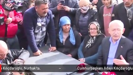 Cumhurbaşkanı Adayı Kılıçdaroğlu, Nurhak'ta.