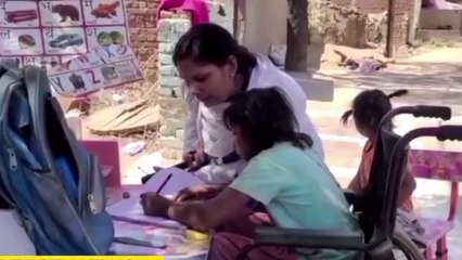 कटनी: दिव्यांग छात्रा शिवानी को घर पर मिल रही शिक्षा,कलेक्टर की नेक पहल