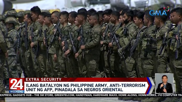 Ilang batalyon ng Philippine Army, anti-terrorism unit ng AFP, pinadala sa Negros Oriental | 24 Oras Weekend