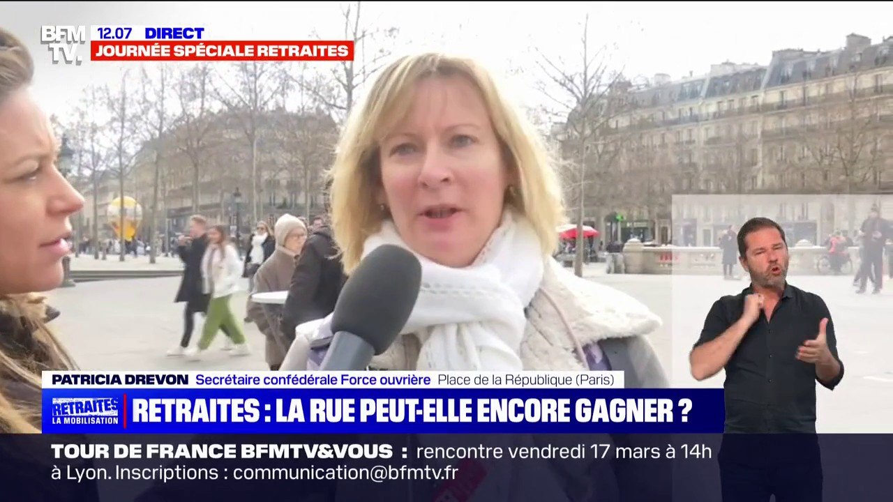 Réforme des retraites: Patricia Drevon (FO) "ne craint pas la résignation des Français"
