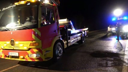 Auto krachte in Musau frontal in Lkw: Zwei Verletzte