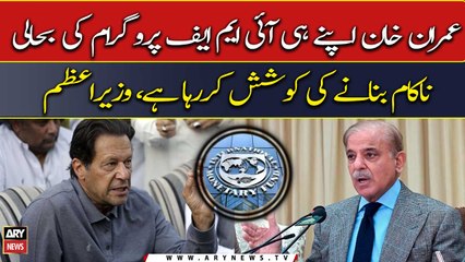 PM Shehbaz accuses Imran Khan of trying to sabotage review of IMF programme