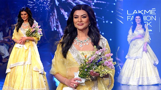 Lakme Fashion Week 2023: Sushmita Sen Heart Attack के बाद First Public Appearance,Ramp Walk करते..