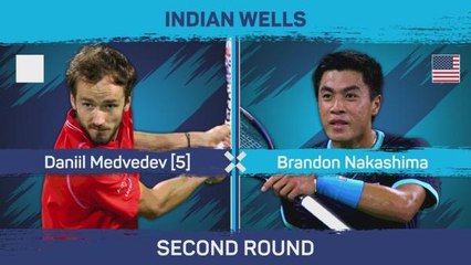 Medvedev eases past Nakashima for 15th straight win