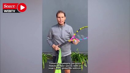 Rafael Nadal depremzede çocukları unutmadı