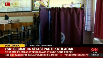 Son dakika... YSK: Seçime 36 siyasi parti katılacak