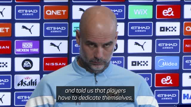 Pep reminds City players of off-field responsibilities amid Walker allegations