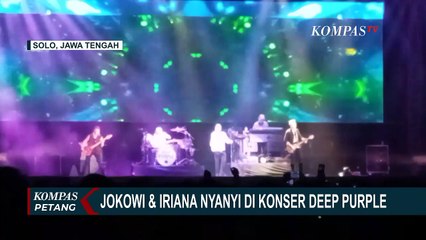Momen Jokowi dan Ibu Iriana Nikmati Konser Hingga Berfoto dengan Personel Deep Purple di Solo!