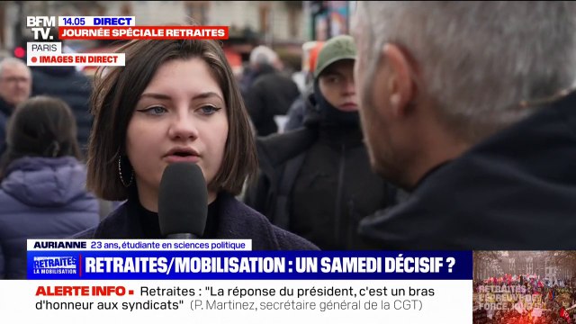 Aurianne, étudiante: Ma famille vote Emmanuel Macron, je n'ai même pas besoin de les convaincre contre la réforme des retraites