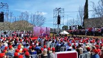 Presentación del candidato del PSOE en la Región de Murcia, José Vélez, este sábado, en Calasparra.