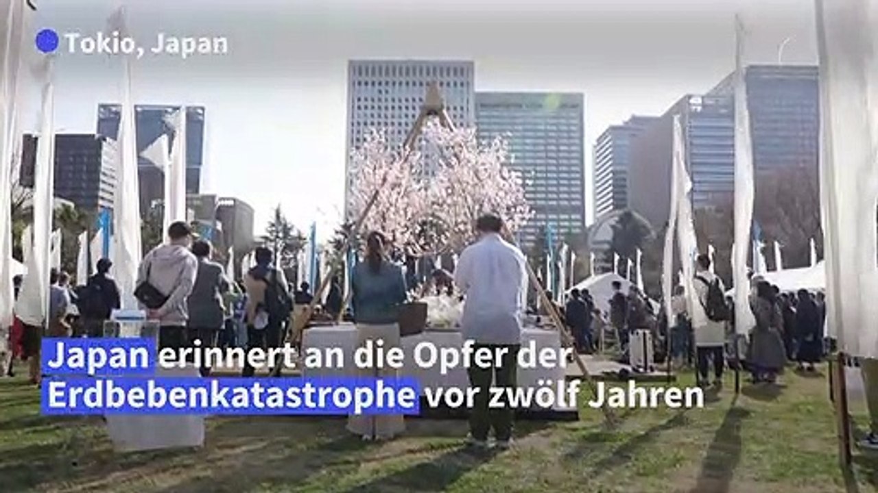 Japan gedenkt der Opfer der Katastrophe von Fukushima vor zwölf Jahren