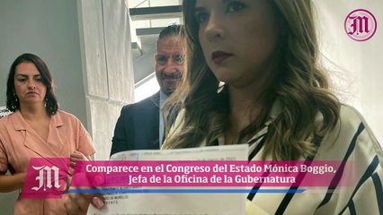 Comparece Mónica Boggio ante los diputados de Morelos