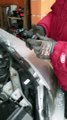 Resolving a big coolant freeze leak on a BMW X5 E70 M57 engine when snowing