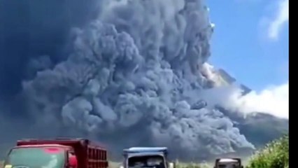 Merapi Volcano Eruption in Indonesia